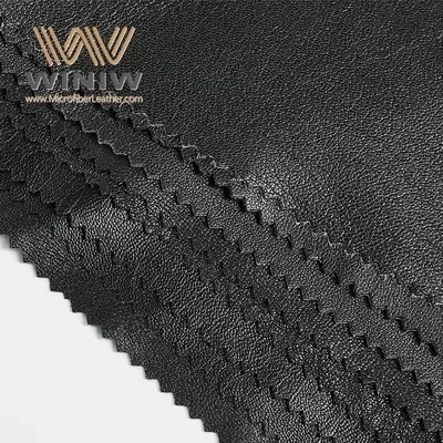 0.6mm Water Resistant Jackets Material Faux Microfiber Leather