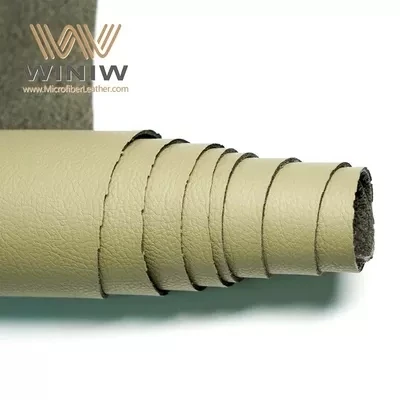 Beige Micro Fiber Car Interior Upholstery Leather Fabric Material