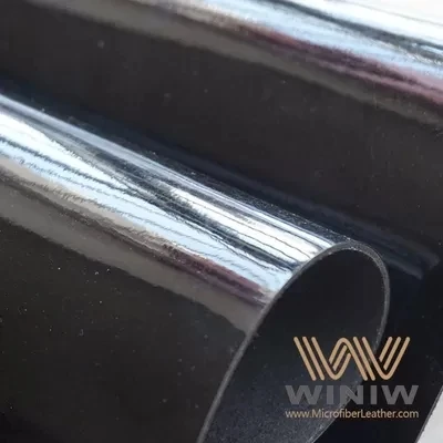 Mirror Smooth Artificial PU Leather 0.8mm Microfiber Vegan Leather Nonwoven